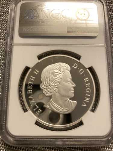 2014年カナダ$15メープルオブロングエビティホログラムNGC MS70