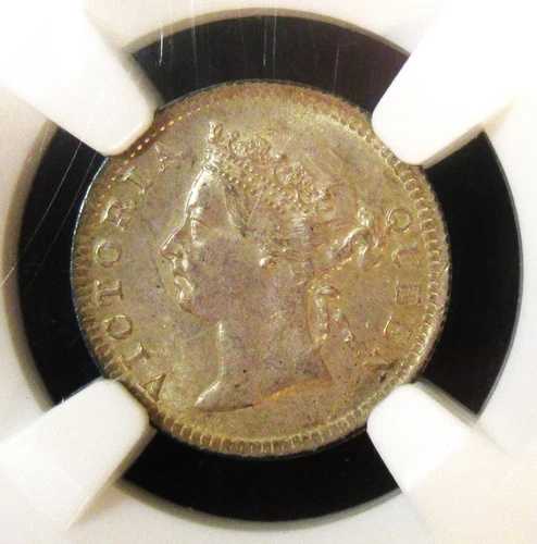 海峡植民地: ビクトリア 5 セント 1901 MS63 NGC、PQ!! 元レミック コレクション!