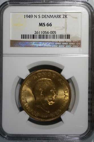 2 kr 1949 NGC MS66 75,625円
