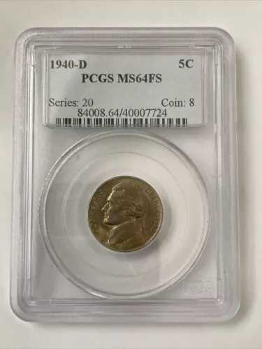 1940-D PCGS MS65FS ジェファーソン T-4