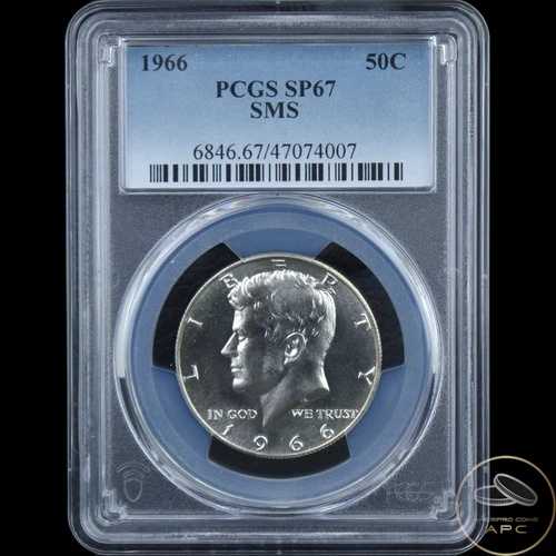 1966年 SMS ケネディ シルバー ハーフドル PCGS SP67 スペシャルミントセット