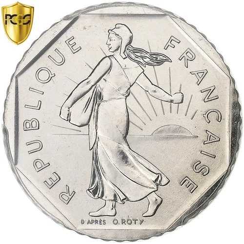 [#1278203] フランス、2 フラン、スムーズ、1981 年、パリ、ニッケル、PCGS、MS68、ガドゥリー:5