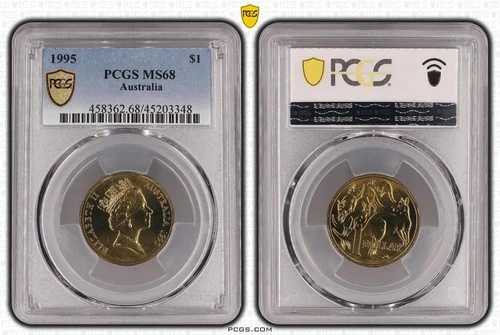 1995年 1ドル $1 オーストラリア PCGS MS68 FDC GEM UNC #3662