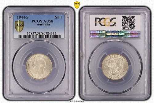 1944年 シリング PCGS AU58 オーストラリア 17837.58/80784335