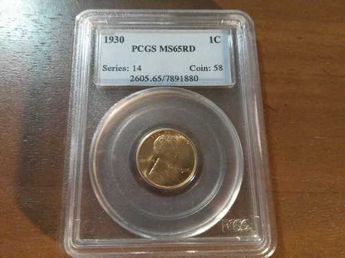1930年 P リンカーン ウィート ペニー PCGS MS65RD #A