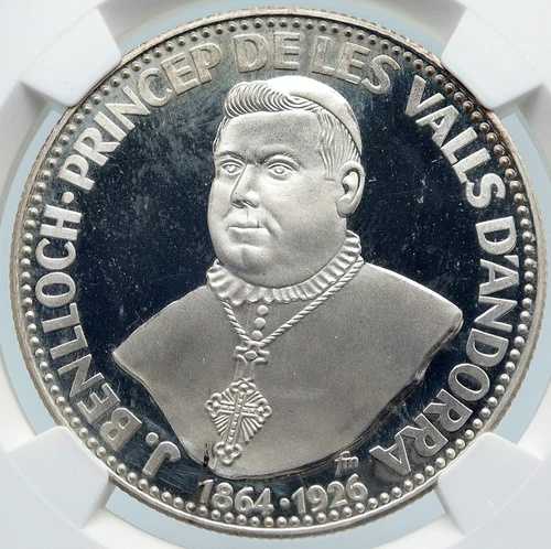 1963年 アンドラ ビショップ・ベンロック オールドヴィンテージ プルーフシルバー 50ダイナースコイン NGC i85459｜WORLD RESOURCE【QUEEN店】