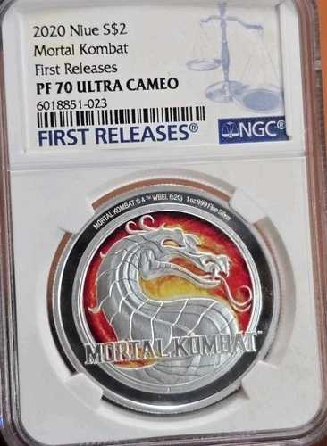2020年 ニウエ S$2 モータルコンバット ビデオゲーム シルバーコイン NGC PF70 UC ファーストリリース