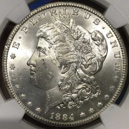 1884-CC NGC MS64 モーガン シルバー ドル VAM-4 セミPL リバース BU 未使用｜WORLD RESOURCE【QUEEN店】