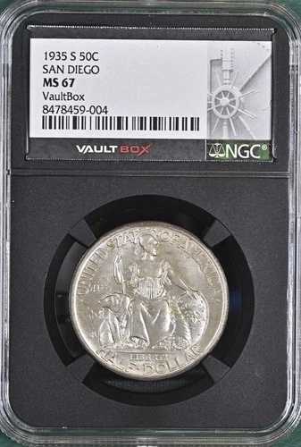 1935年 サンディエゴ記念 50セント NGC MS 67 BX10-9