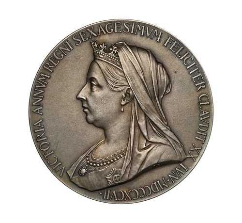 1897年 ヴィクトリア ダイヤモンド ジュビリー 56mm シルバーメダル - NGC MS63｜WORLD RESOURCE【QUEEN店】