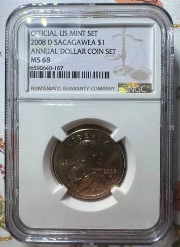 2008年 サカガウィアドル MS68 NGC ブラウンラベル｜WORLD RESOURCE【QUEEN店】