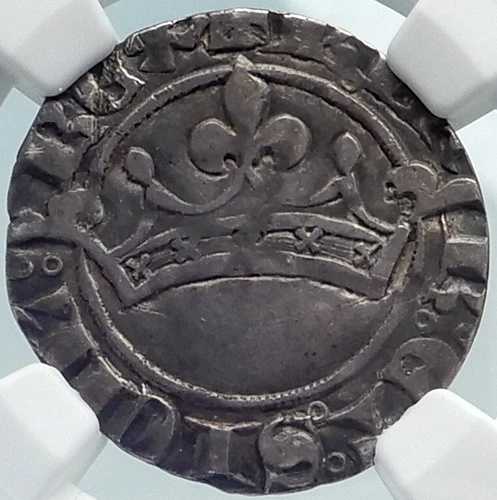 フランス プロヴァンス伯爵 ロベール・ド・アンジュー 銀貨 NGC i81866
