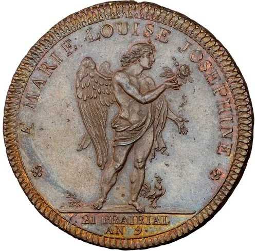 フランス - 1801年「マリー・ルイーズ＝ジョセフィーヌ - パリ訪問」ブロンズメダル - NGC MS65 BN 183,150円