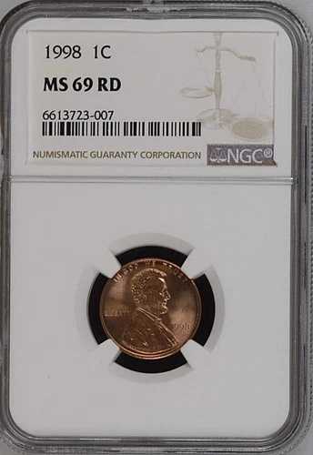 1998 1C RD リンカーン記念館 1セント NGC MS69RD 6613723-007