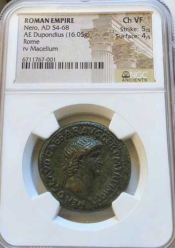 ネロ・デュポンディウス・マセルム・マグナム NGC CH VF 古代ローマコイン