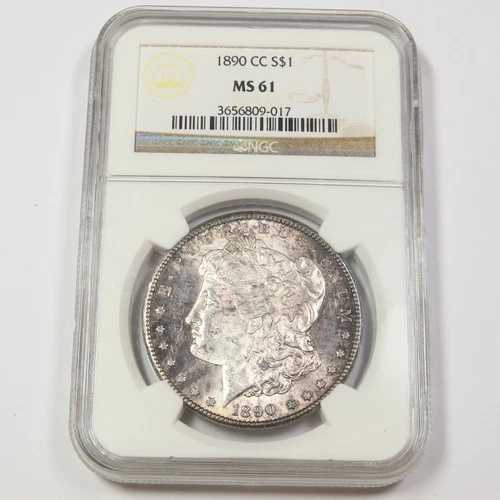 1890 CC カーソンシティ NGC MS61 - トーン加工シルバー モルガンドル - 1ドル USコイン #44755A