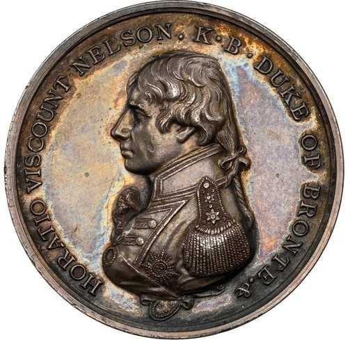 イギリス - 1905年 - 銀メダル、「トラファルガーの海戦」 - NGC MS62 - 素晴らしい