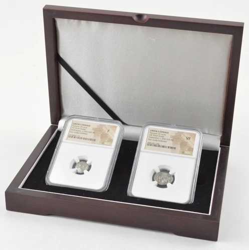（2）リュキアのギリシャ王朝 F 390-360 BC & VF 390-375 BC NGC BOX *3524