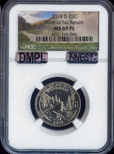 2019-D リバー・オブ・ノー・リターン クォーター NGC MS69 PL品質