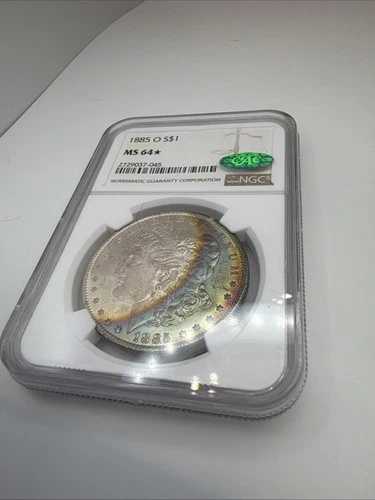 1885-O モンスタートナー - MS 64*STAR CAC - クレセントトナーレインボー - 希少価値