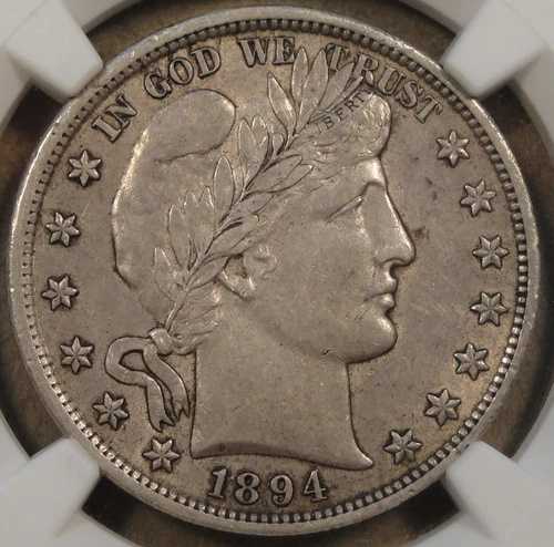 1894年 バーバー ハーフドル 50セント NGC認定 AU53|WORLD RESOURCE【QUEEN店】
