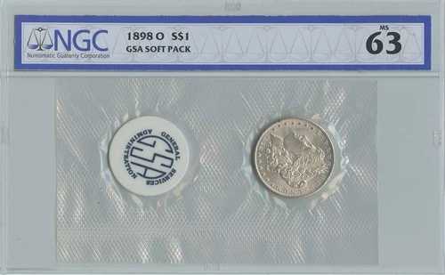1898-O モルガン・ダラー GSA ソフトパック S$1 NGC MS63|WORLD RESOURCE【QUEEN店】