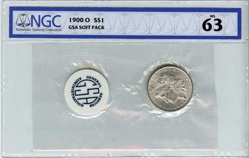 1900-O モルガン・ダラー GSA ソフトパック S$1 NGC MS63|WORLD RESOURCE【QUEEN店】