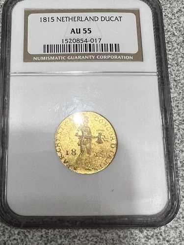 オランダ：1815年金ドゥカット AU 55 NGC。MSのようです！｜WORLD RESOURCE【QUEEN店】