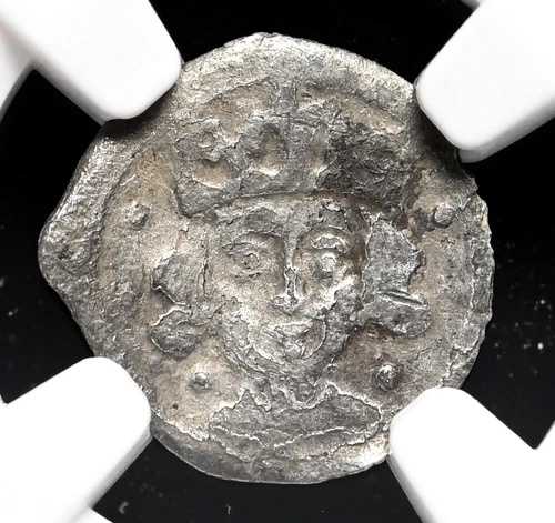 アイルランド。エドワード4世（1471-1483年）。銀貨1ペニー。ドロヘダ、バーンズ・ドライブ13、NGC Fine