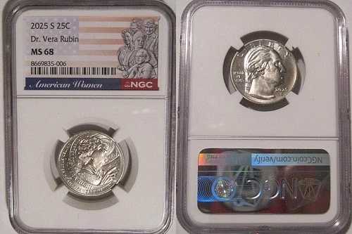 2025 S ドクター・ヴェラ・ルビン 25セント NGC MS 68 アメリカ人女性 25セント硬貨｜WORLD RESOURCE【QUEEN店】