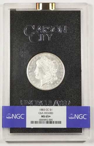 1883年 CCシルバー $1 モーガン GSA ドル NGC MS65+ カーソンシティ ブリリアント 未流通-|WORLD RESOURCE【QUEEN店】
