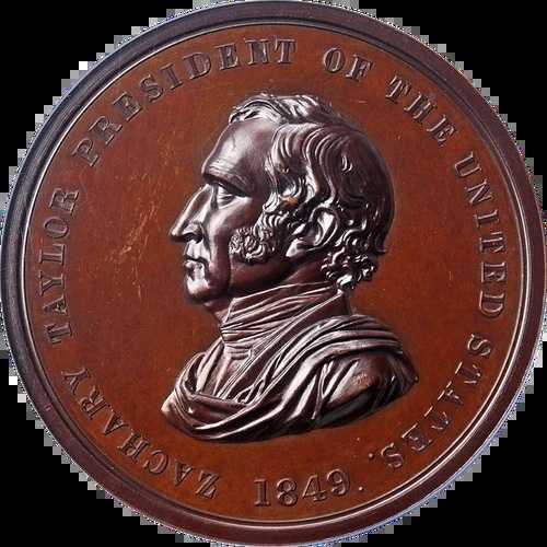 1849年製 ザカリー・テイラー - インディアン平和メダル セカンド 裏面 NGC MS63 BN 62mm｜WORLD RESOURCE【QUEEN店】