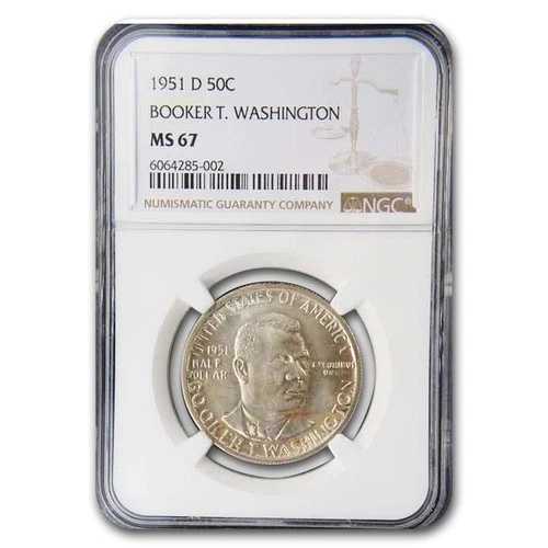 1951-D ブッカー・T・ワシントン ハーフダラー コモン MS-67 NGC|WORLD RESOURCE【QUEEN店】
