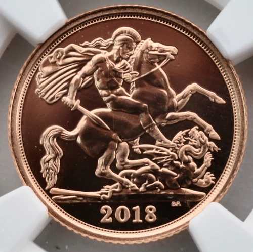 2018年 ゴールド ハーフソブリン NGC MS68 DPL イギリス 1/2 ソブリン UK 未流通|WORLD RESOURCE【QUEEN店】