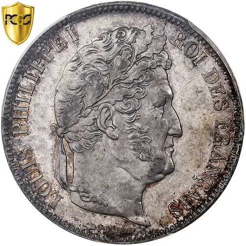 [#970188] フランス、ルイ フィリップ 1 世、5 フラン、1832 年、ラ ロシェル、シルバー、PCGS、M｜WORLD RESOURCE【QUEEN店】 169,400円