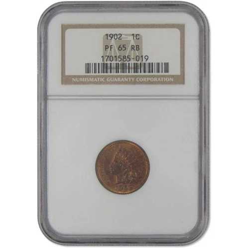 1902年 インディアンヘッド セント PF 65 RB NGC ペニー プルーフ 1セントコイン