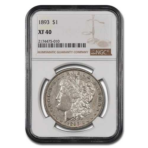 1893年 モルガン・ダラー XF-40 NGC
