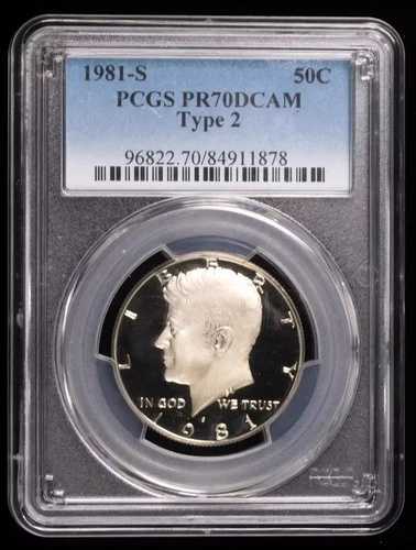 1981年 S ハーフダラー ケネディ PCGS PR-70 DCAM タイプ2