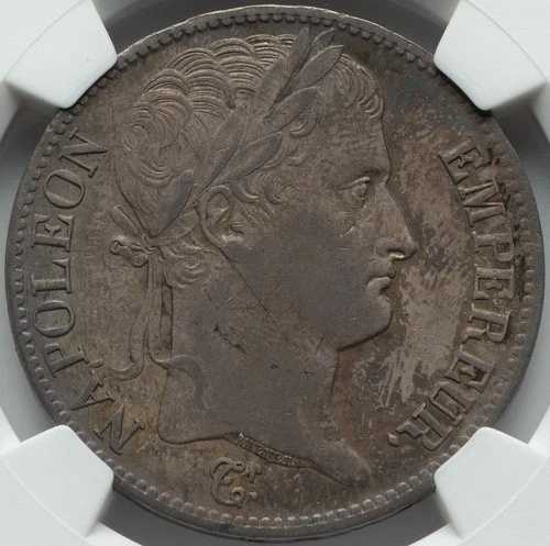 フランス：ナポレオン1世、5フラン、1811-A、NGC AU-55、パリミント！美しい色合い！光沢あり