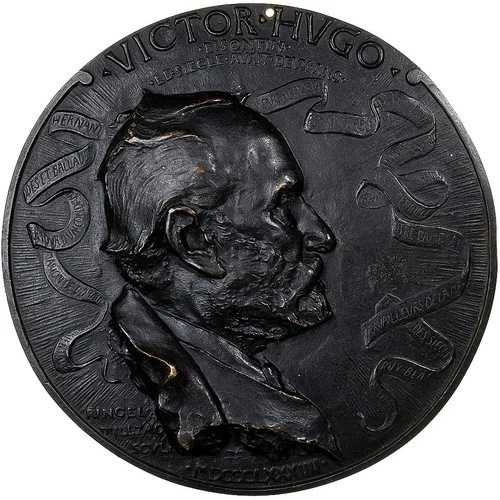 【#1159377】 フランス、メダル、ヴィクトル・ヒューゴ、1884年、ブロンズ、リンゲル・イルザッハ、フォンテ・ユニ-