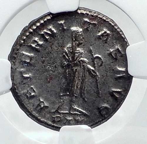 GALLIENUS 本物 古代ローマ 266年 アンティオキア ローマコイン 土星付き NGC i81276｜WORLD RESOURCE【QUEEN店】