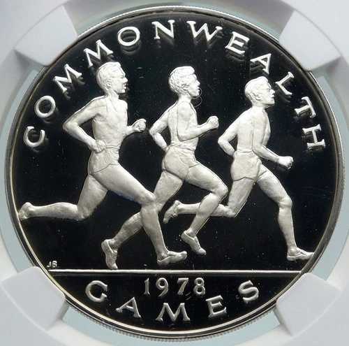 1978年 サモア イギリス コモンウェルスゲームズ オールドプルーフ シルバータラコイン NGC i87426|WORLD RESOURCE【QUEEN店】