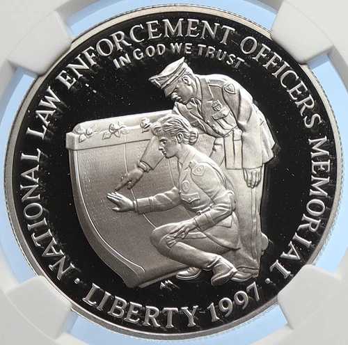 1997年 アメリカ合衆国 名誉法執行機関保護プルーフ銀貨 NGC i106250｜WORLD RESOURCE【QUEEN店】 176,000円