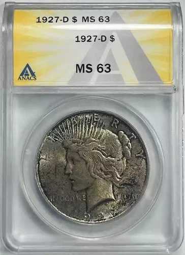 1927年 D ピースダラー ANACS MS-63