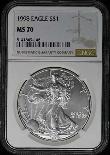1998年イーグルS$1 NGC MS70|WORLD RESOURCE【QUEEN店】