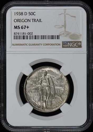 オレゴン 1938-D シルバー記念 50セント NGC MS67+|WORLD RESOURCE【QUEEN店】