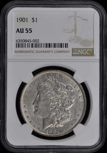 1901年 モルガン・ダラー S$1 NGC AU55