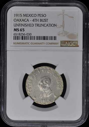 1915 メキシコ オアハカ ペソ NGC MS65|WORLD RESOURCE【QUEEN店】
