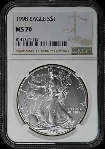 1998年イーグルS$1 NGC MS70