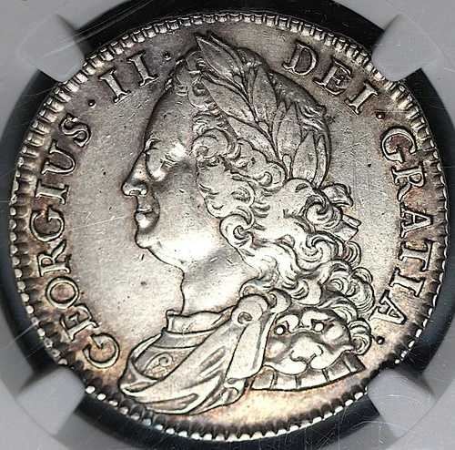 1745 NGC XF 45 1/2 クラウンローズ グレートブリテン シルバーコイン POP 1/4 (25073001C)